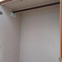 カントリー調ワードローブ　サン　LBR　高さ(H)185cm× 幅(W)90cm× 奥行(D)56cmの画像