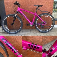 GIANT ジャイアントSNAP ピンクSサイズ フロントサスペンション付きの画像
