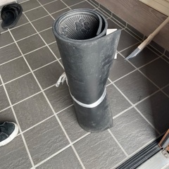 無料！玄関マット。猫の柄の画像