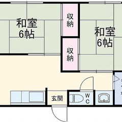 【磐田市豊岡 ２DK AccessⅢ 204】即入居可！バス停ま...