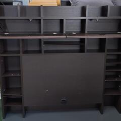 収納棚付きテレビボード　ワイド　215×47×166の画像