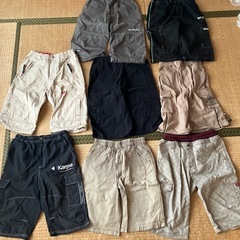 男の子　150cm パンツ　短パン　夏用ズボン