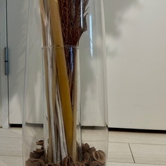 【引き取り限定】IKEAフラワーベース＋Rust Tachikawa ドライフラワーアレンジの画像