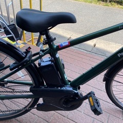 🌼超美品🌼Panasonic ベロスター 🚲700c電動アシスト自転車🚲スポーツ自転車 BE-ELVS775G パナソニック グリーン 電動スポーツバイク Velo-Star専用充電器 NO.1904F   　の画像