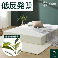 🛏️【早い者勝ち】(ダブル)ZINUSローベッド &マットレスの画像