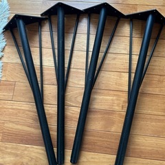 【今日お返事くれたら2000円】テーブル脚　アイアン脚　鉄脚　