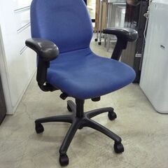 okamura エルゴノミクスチェア CX33ZR 肘あり リクライニング可能 幅63cm オフィスチェア 昇降式 ファブリック ブルー系 オカムラ OAチェア 椅子 チェア イス いす 札幌市東区 新道東店の画像