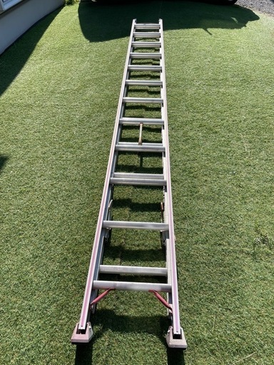 長谷川 2段 伸縮式ハシゴ 梯子 電気通信 建設現場