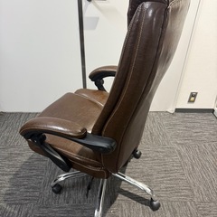≪値下げ相談OK≫リクライニングレザーチェア（本革）の画像