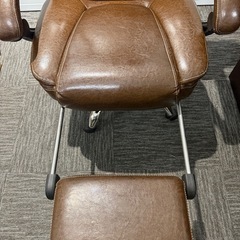 ≪値下げ相談OK≫リクライニングレザーチェア（本革）の画像