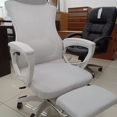 ★ジモティ割あり★  オフィスチェア ホワイト H115×D50×W59 クリーニング済み HJ6336の画像