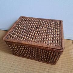 今月末までお取引希望　藤？竹？の入れ物　ラタン