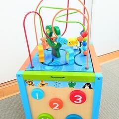 木製 知育玩具 アクティビティボックス　ベビー　子ども　おもちゃ...