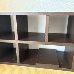 無料　ブラウン　カラーボックス棚