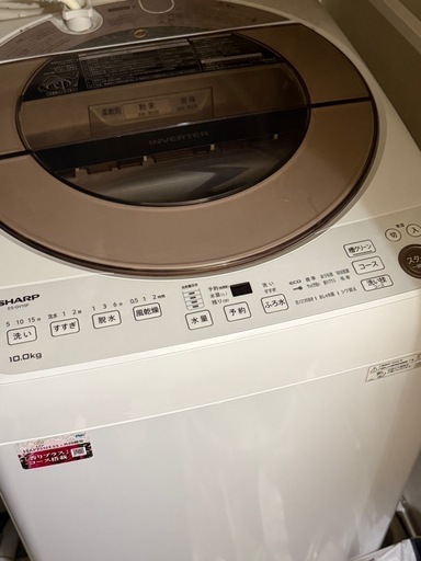 27日引き取り限定　15000円　洗濯機　SHARP 使用年数2年