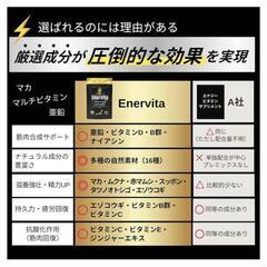 Enervita エネルギーブースト×マルチビタミン 亜鉛 マカ サプリメントの画像