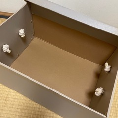ニトリ ペーパー製収納ボックス 取っ手付き の画像