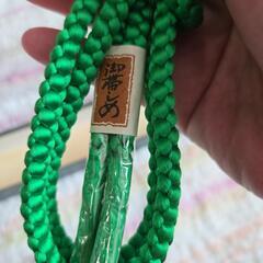 お値下中！未使用 昭和レトロ 帯締め 緑の画像