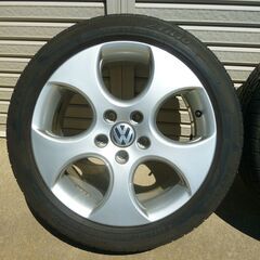 【値下げ】VWゴルフ用アルミホイール17×7.5Jの画像
