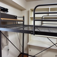 山善(YAMAZEN) 宮付き ロフトベッド ベッド下140 の画像