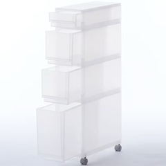 【引取調整中】無印良品　ポリプロピレン　収納ストッカー　キャスター付２の画像