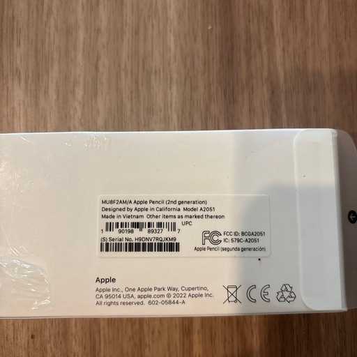 未開封　Apple Pencil 2nd Generation