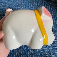 レトロ　豚の貯金箱の画像