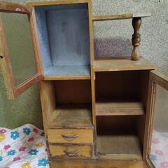 レトロ　アンティーク　棚　小さい飾り棚？おまけですの画像