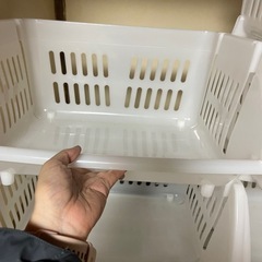 お話し中)カゴ収納の画像