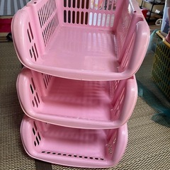 お話し中)カゴ収納の画像