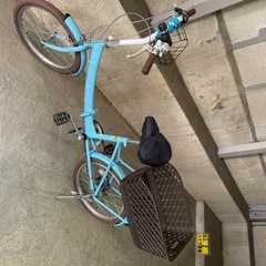交渉中 中古品  シナモロールの折りたたみ自転車