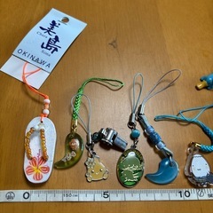 8点 いろいな所のお土産 ストラップ、キーホルダーの画像