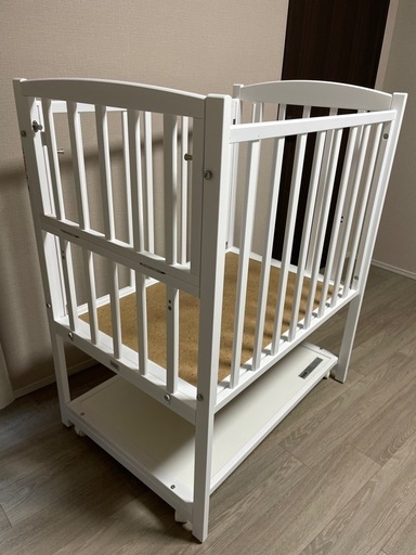 お渡し予定者様確定:【お値下げ】KATOJI ツーオープン ベビーベット ホワイト