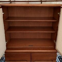 【カリモク】書棚　収納家具　引き取り限定　の画像
