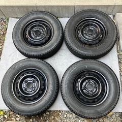軽バン軽トラ20年BRIDGESTONE スタッドレス145/8...