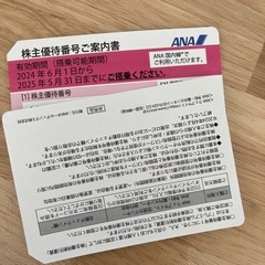 ANA株主優待券の画像