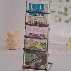 オシャレなマガジンラック📕お好きな本を並べてインテリアに✨の画像