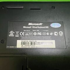 マイクロソフト キーボード 1366 Microsft Wired Keyboard 600 USB接続| ＠16の画像