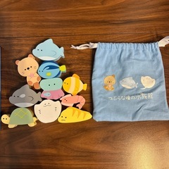 【お値下げ品】【つぶらな瞳の水族館】噴水マットと積み木のセットの画像