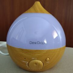 20%Off！美品 超音波式アロマ加湿器 Dew Drop S ナチュラルウッド