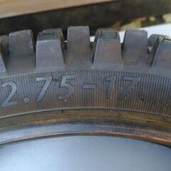 2.75-17 ２本セット カブ系 オフロードタイヤ の画像