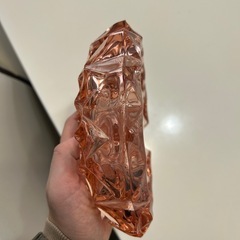 ガラス製 灰皿 ピンク の画像