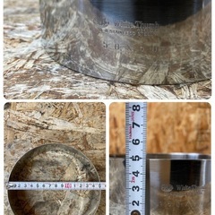 C(7181) ステンレス 丸型 セルクルリング ２個セット 18-0 150×45ｍｍ 18-8 150×50ｍｍ 業務用 製菓用 ケーキ型 厨房用品 中古の画像