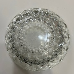 ガラス 灰皿 当時物の画像