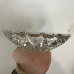 ガラス 灰皿 当時物の画像