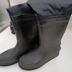 【R363】OHJI/フィッシングウェア/チェストハイウェダー/フェルトピンソール/サイズLL/26.5cm～27cm/ブラックの画像