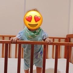 CRIB ベビーベッド　木製の画像