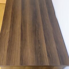 【無料】LOWYA ロウヤ 机 パソコンデスク 幅140cm ウォルナット 組立済の画像