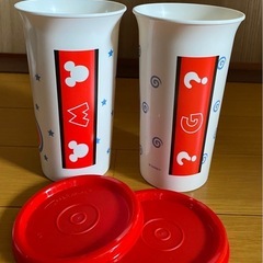 タッパーウェア　ミッキーとグーフィーのマグボトルの画像