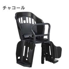 チャコールカラーの自転車用チャイルドシート